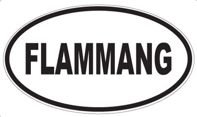 FLAMMANG - Oval Magnet