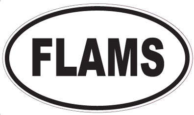 FLAMS - Oval Magnet