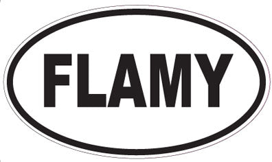 FLAMY - Oval Sticker