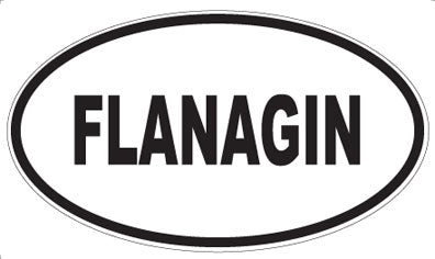 FLANAGIN - Oval Sticker