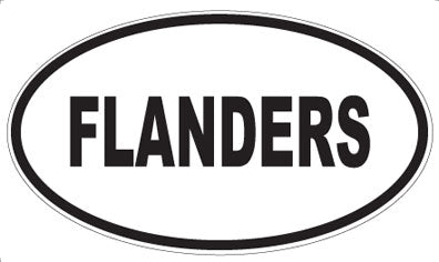 FLANDERS - Oval Magnet