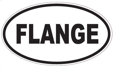 FLANGE - Oval Sticker