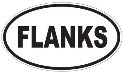 FLANKS - Oval Sticker