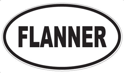 FLANNER - Oval Sticker