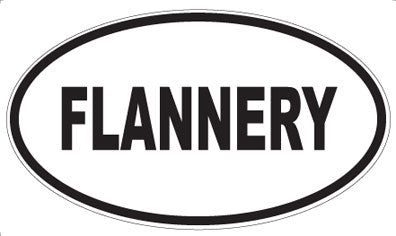 FLANNERY - Oval Sticker