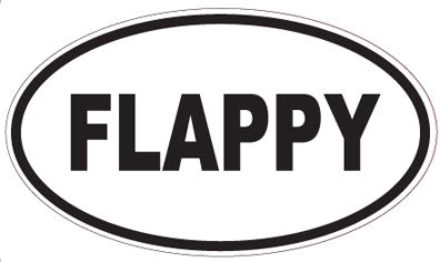FLAPPY - Oval Sticker