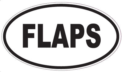 FLAPS - Oval Sticker