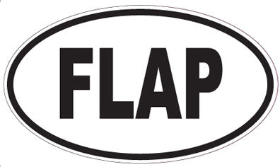 FLAP - Oval Sticker