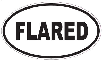 FLARED - Oval Sticker