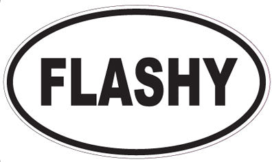 FLASHY - Oval Sticker