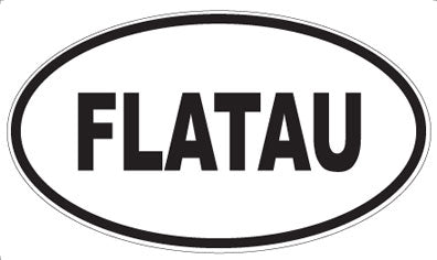 FLATAU - Oval Sticker