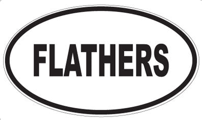 FLATHERS - Oval Sticker