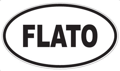 FLATO - Oval Sticker