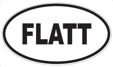 FLATT - Oval Sticker