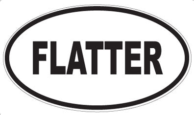 FLATTER - Oval Magnet