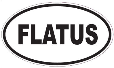 FLATUS - Oval Sticker