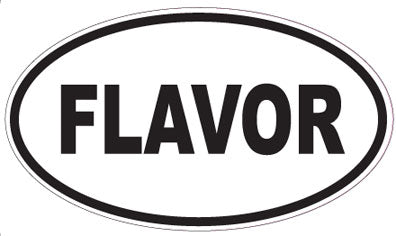 FLAVOR - Oval Sticker
