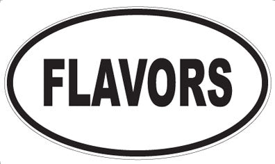 FLAVORS - Oval Sticker