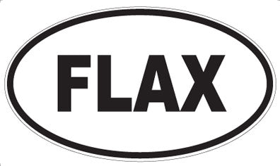 FLAX - Oval Sticker