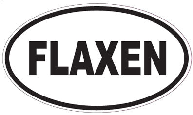 FLAXEN - Oval Sticker