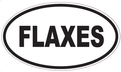 FLAXES - Oval Sticker