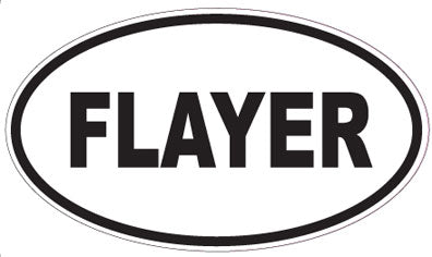 FLAYER - Oval Sticker