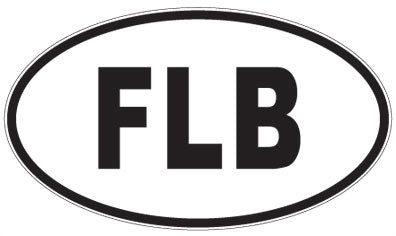FLB - 3 Letter Initials Oval Magnet