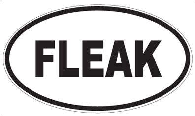 FLEAK - Oval Magnet