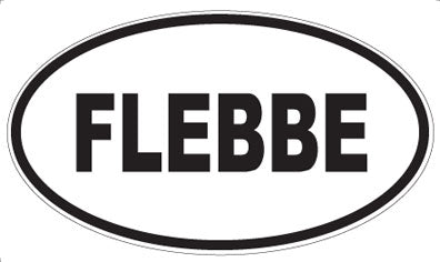 FLEBBE - Oval Sticker
