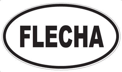 FLECHA - Oval Sticker