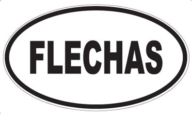 FLECHAS - Oval Sticker