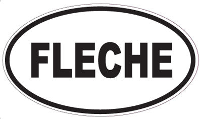 FLECHE - Oval Sticker