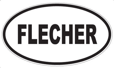 FLECHER - Oval Magnet