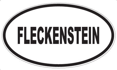FLECKENSTEIN - Oval Sticker