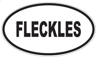 FLECKLES - Oval Sticker