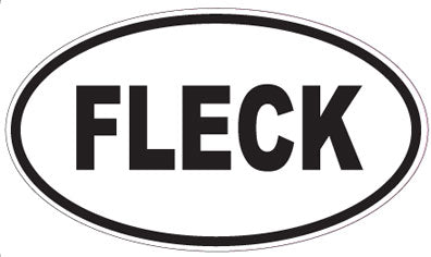 FLECK - Oval Magnet