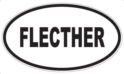FLECTHER - Oval Sticker