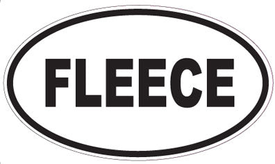 FLEECE - Oval Sticker