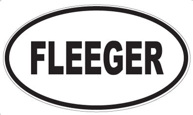 FLEEGER - Oval Magnet