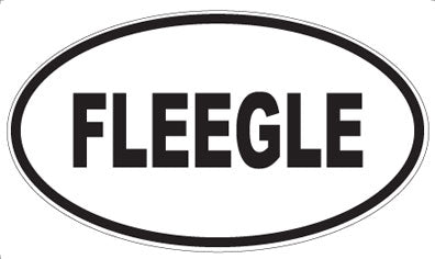 FLEEGLE - Oval Sticker