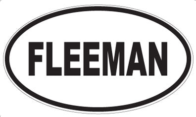 FLEEMAN - Oval Magnet