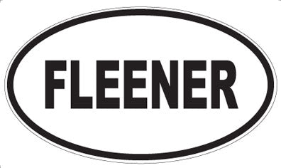 FLEENER - Oval Sticker