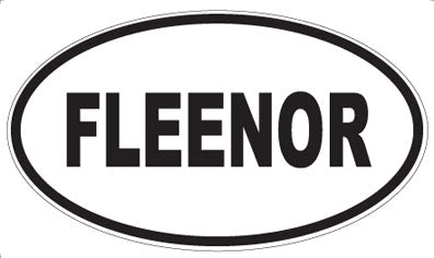 FLEENOR - Oval Magnet