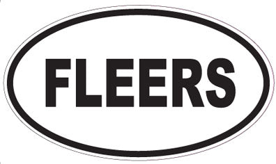 FLEERS - Oval Sticker