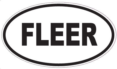 FLEER - Oval Magnet