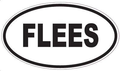 FLEES - Oval Magnet