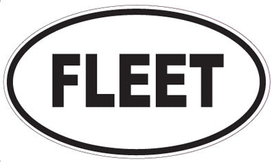 FLEET - Oval Sticker