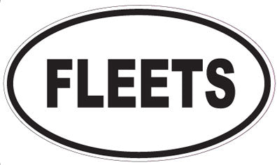 FLEETS - Oval Sticker