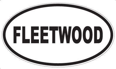 FLEETWOOD - Oval Sticker