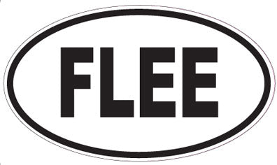 FLEE - Oval Sticker